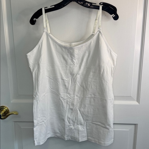 Motherhood Maternity White Nursing Tank Camisole Size XL - Picture 1 of 6